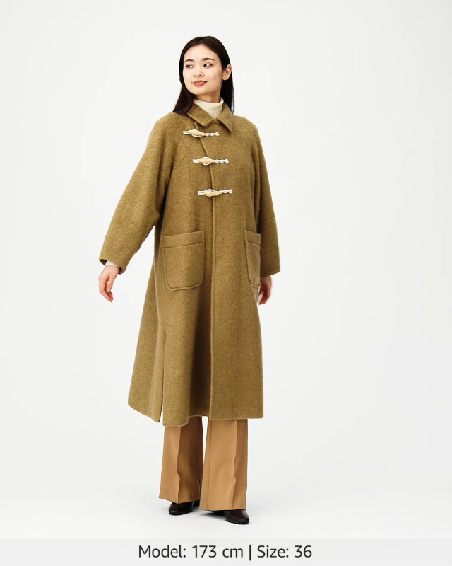 Amazon | [コエル] シャギーダッフルコート | コート・ジャケット 通販